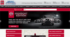 Desktop Screenshot of billingsnissan.com